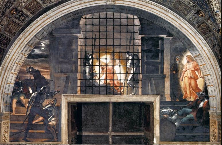 You are currently viewing Uwolnienie św. Piotra z więzienia, Rafael Santi